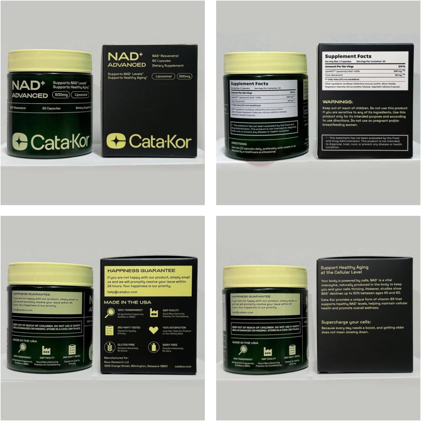 Cata-Kor NAD+ Supplement